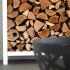 Gepoedercoat staal houtopslag 100x120x40 - RAL9010 (Wit)