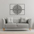 Metalen wanddecoratie Mandala 4-parts *OP=OP