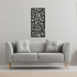 Wanddecoratie Blad Zwart (RAL9005) L