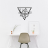 Wanddecoratie Bloem 1.0 Zwart (RAL9005) L