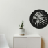 Wanddecoratie Indiaan Zwart (RAL9005) L