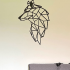 Wanddecoratie Wolf 2.0 Zwart (RAL9005) L