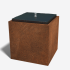 Cortenstaal waterornament 80x80x80 cm -Exclusief LED-verlichting