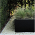 Gepoedercoat staal plantenbak Rechthoek 40x100 H=30 cm - Antraciet (RAL7016) MET bodemplaat