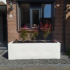 Gepoedercoat staal plantenbak Rechthoek XL 160x120 H=30 cm - Wit (RAL9010) MET bodemplaat