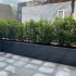 Gepoedercoat staal plantenbak Rechthoek XL 300x50 H=30 cm - Antraciet (RAL7016) MET bodemplaat
