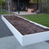 Gepoedercoat staal plantenbak Rechthoek XL 360x100 H=30 cm - Wit (RAL9010) ZONDER bodemplaat