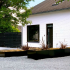 Gepoedercoat staal plantenbak Rechthoek XL 360x100 H=30 cm - Zwart (RAL9005) ZONDER bodemplaat