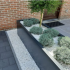Gepoedercoat staal plantenbak Rechthoek XL 360x60 H=30 cm - Zwart (RAL9005) ZONDER bodemplaat