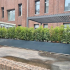 Gepoedercoat staal plantenbak Rechthoek XL 400x30 H=30 cm - Antraciet (RAL7016) MET bodemplaat