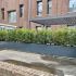 Gepoedercoat staal plantenbak Rechthoek XL 480x100 H=30 cm - Antraciet (RAL7016) MET bodemplaat