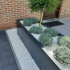 Gepoedercoat staal plantenbak Rechthoek XL 480x50 H=30 cm - Antraciet (RAL7016) ZONDER bodemplaat
