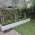 Gepoedercoat staal plantenbak Rechthoek XL 480x50 H=30 cm - Wit (RAL9010) ZONDER bodemplaat