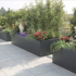 Gepoedercoat staal plantenbak Rechthoek XL 500x100 H=100 cm - Antraciet (RAL7016) MET bodemplaat