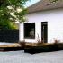 Gepoedercoat staal plantenbak Rechthoek XL 500x100 H=100 cm - Zwart (RAL9005) MET bodemplaat