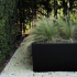 Gepoedercoat staal plantenbak Rechthoek XL 500x30 H=30 cm - Zwart (RAL9005) MET bodemplaat