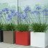 Gepoedercoat staal plantenbak Vierkant 80x80 H=30 cm MET bodemplaat + voeten - Andere RALkleur