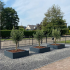 Gepoedercoat staal plantenbak Vierkant XL 200 H=100 cm - Antraciet (RAL7016) ZONDER bodemplaat