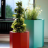 Gepoedercoat staal plantenbak Zeshoek 103.9x119.3 cm H=30 cm - Andere RALkleur - ZONDER bodemplaat