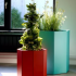 Gepoedercoat staal plantenbak Zeshoek 138.6x159.3 cm H=30 cm - Andere RALkleur - ZONDER bodemplaat