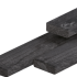 Douglas stachetteregel ongedroogd 2.1x4.5x300cm zwart geimpregneerd