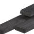 Douglas Rhombus profiel geschaafd 2.0x6.5x180cm gedroogd. zwart gespoten