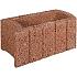 Beplantingselementen Ovalflor Bruin 40x21x20 cm