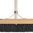 Zaalveger zwart incl. steel 40 cm