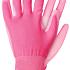 Werkhandschoenen licht polyester roze maat L