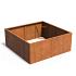 Bloembak Corten zonder bodem 2000x2000x800 mm