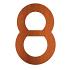 Nummer 8 corten 79x5x120 mm