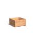 Bloembak Hardhout recht 800 x 800 x 435 mm