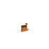 Keerwand Corten binnenbocht 500x2x300 mm (LxDxH)