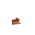 Keerwand Corten binnenhoek 500x2x300 mm (LxDxH)