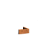 Keerwand Corten Buitenhoek 500x2x200 mm (LxDxH)