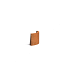 Keerwand Corten buitenbocht 500x3x400 mm (LxDxH)
