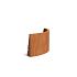 Keerwand Corten buitenbocht 1000x3x600 mm (LxDxH)