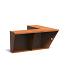 Keerwand Corten binnenhoek 1000x3x600 mm (LxDxH)