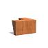 Keerwand Corten Buitenhoek 1000x3x600 mm (LxDxH)