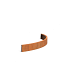Keerwand Corten buitenbocht 1500x2x200 mm (LxDxH)