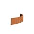Keerwand Corten buitenbocht 1500x3x400 mm (LxDxH)