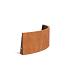 Keerwand Corten buitenbocht 1500x3x600 mm (LxDxH)