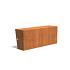 Keerwand Corten 1500x3x600 mm (LxDxH)