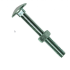 Slotbout DIN 603 M8x50mm met zeskantmoer DIN 555