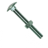 Slotbout DIN 603 M8x70mm met zeskantmoer DIN 555