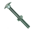 Slotbout DIN 603 M8x140mm met zeskantmoer DIN 555