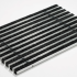 ACO Aluminium met tapijtstroken, antraciet L=600mm B=600mm H=20mm