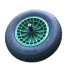 Wiel pp groen 4ply as-20