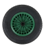 Wiel pp groen 4ply z-as