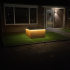 Cortenstaal plantenbak met LED 120x120 cm H=80 cm ZONDER bodemplaat
